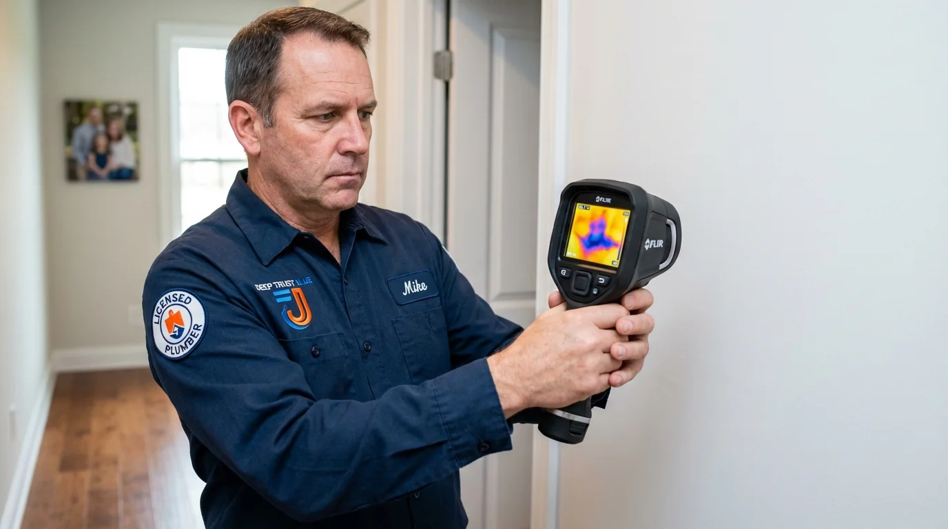 Thermal imaging leak detection by Johns Plumbing LLC in Bonney Lake